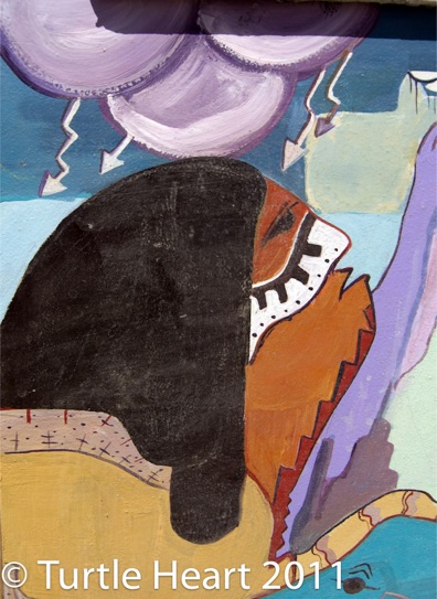 Cloud Singer a painting by Turtle Heart. Ojibwe.