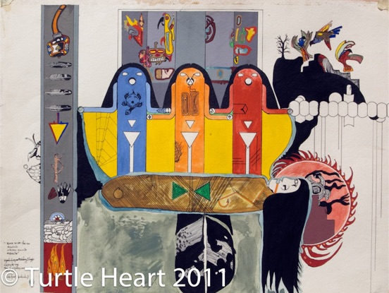 Correction Ceremony a painting by Turtle Heart. Ojibwe.