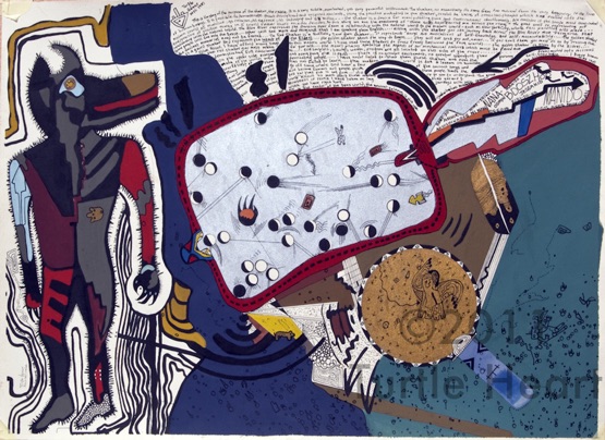 Coyote Singer a painting by Turtle Heart. Ojibwe. Pantelleria.