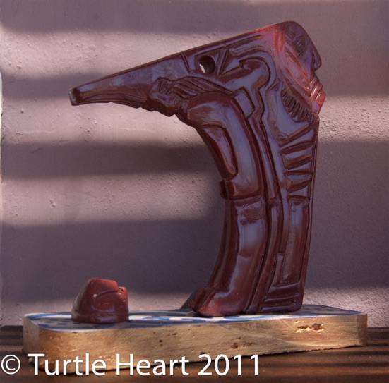 Face In the Road : Pipestone Carving by Turtle Heart
