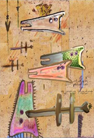 Hunting Party (Coyote) a painting by Turtle Heart. Limited Edition.