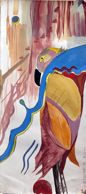 Passage, a painting by Turtle Heart. Ojibwe.