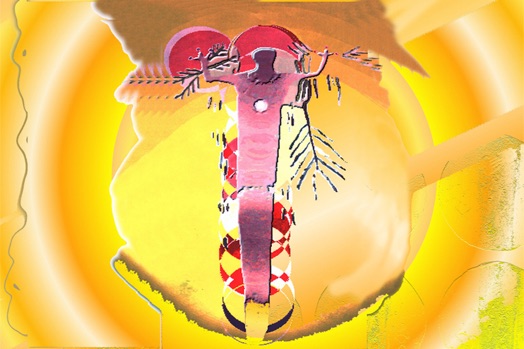 The Petroglyph, a painting by Turtle Heart. Limited Edition.